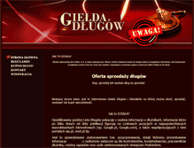 Tablet Screenshot of gielda-dlugow.com